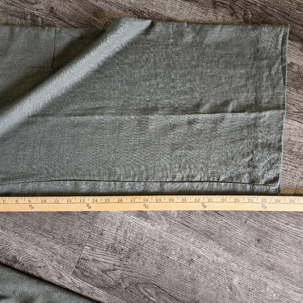 NWT LINEN Jessica Simpson Wide Leg Pant Cargo Pant Olive Size Large - Picture 6 of 6